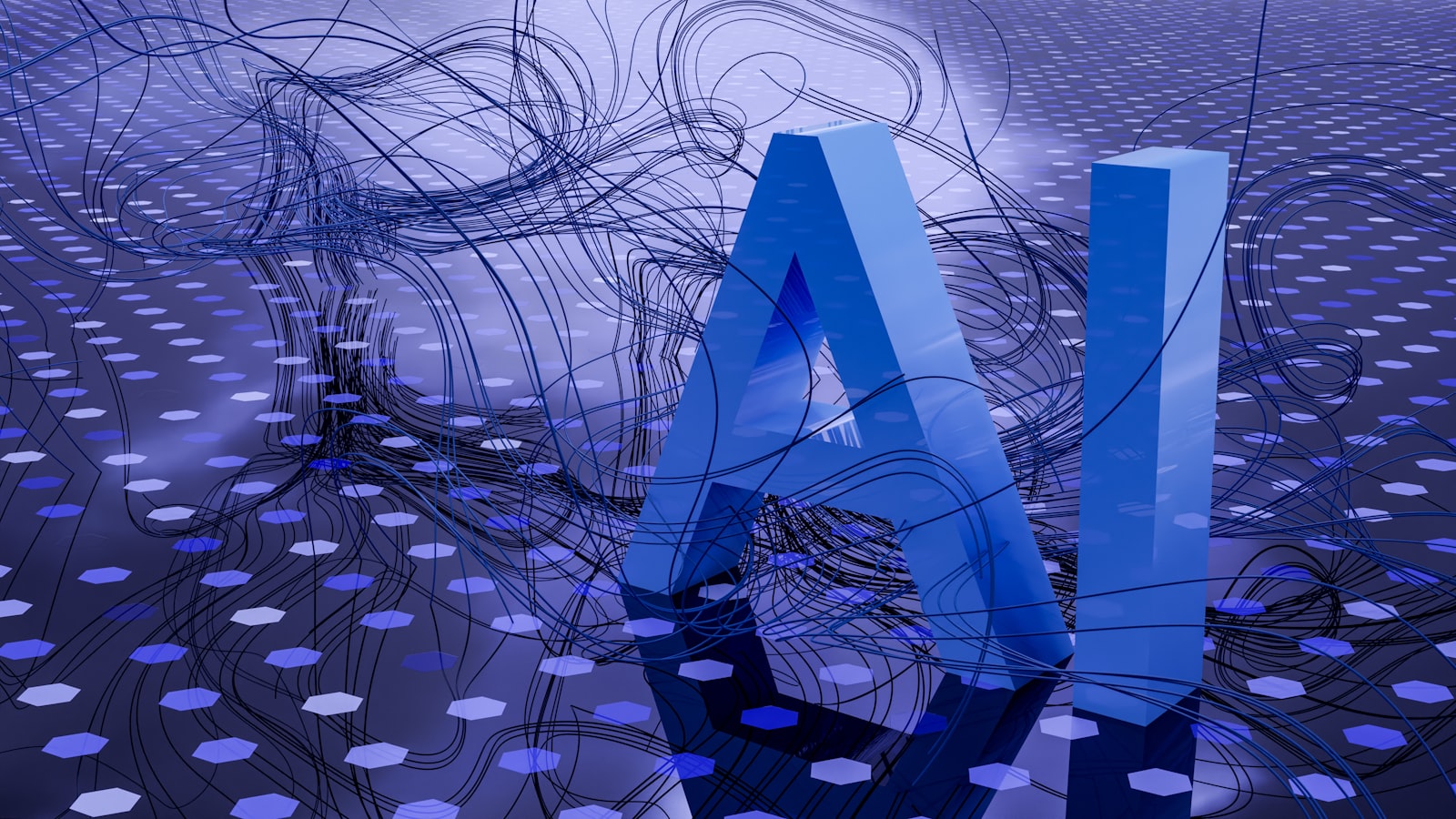 TWAI abstract topological generative AI pattern artwork